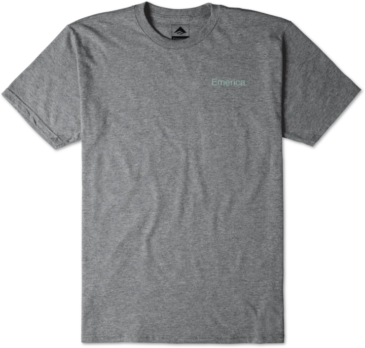 Emerica Lockup Tee, Grey Heather