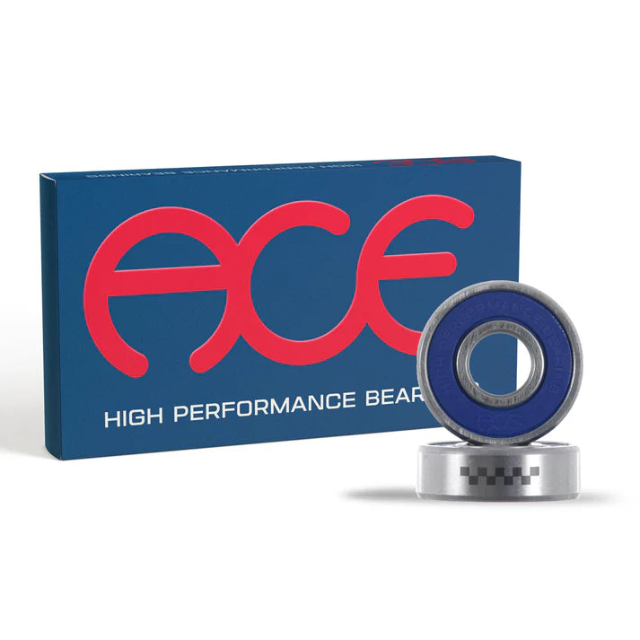 Ace High Performance Bearings set with precision steel construction, removable shields, and built for smooth, fast rolling.
