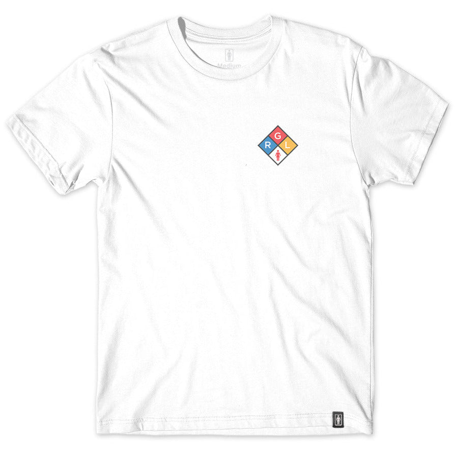 Girl Caution Tee, White