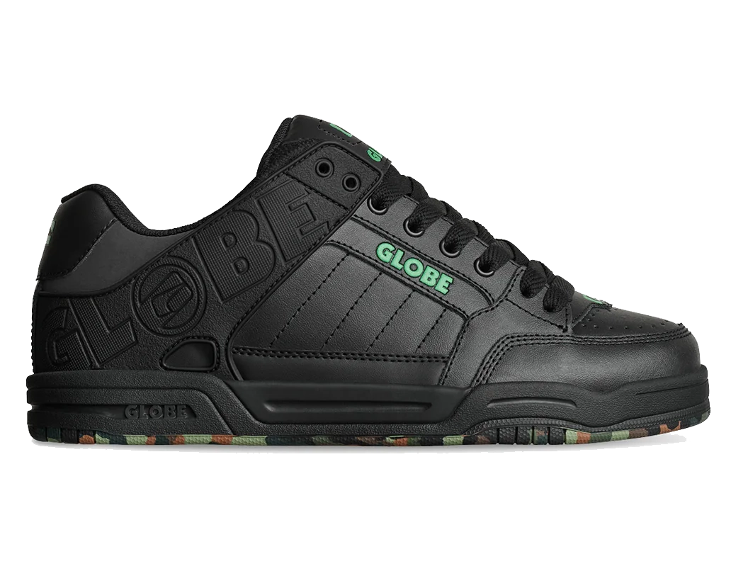 Globe Tilt Shoe, Black Green Mosaic