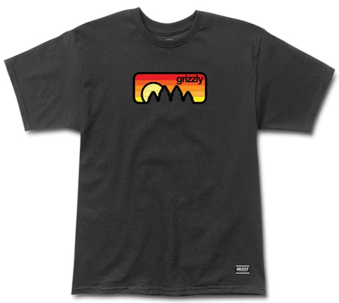 Grizzly Sunset Tee, Black