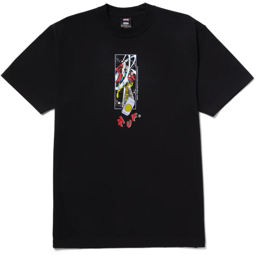 HUF x Avengers Hammer Time Tee, Black