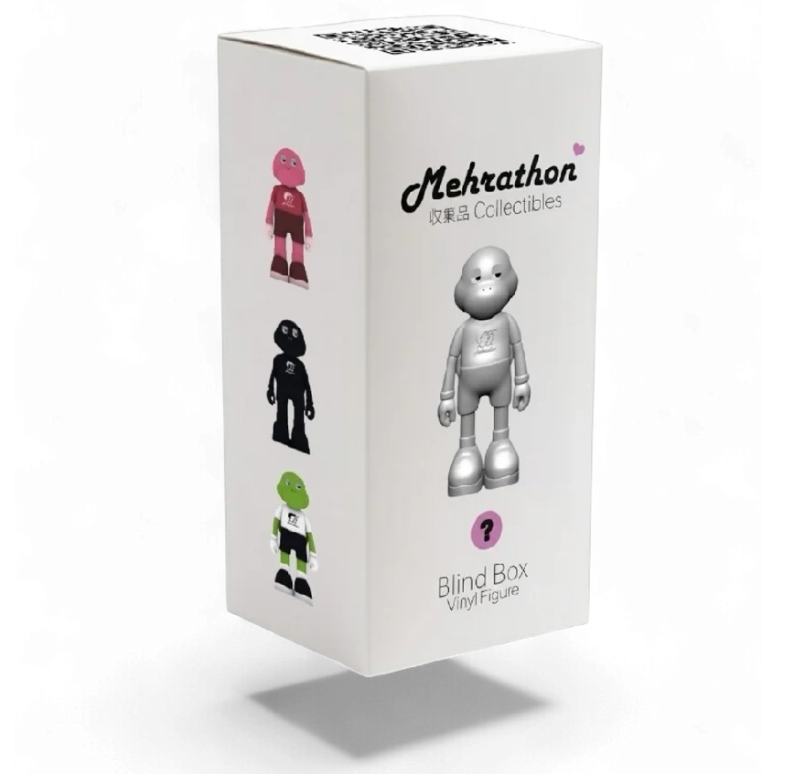 Mehrathon Collectibles Blind Box Vinyl Figure featuring one random 5-inch colorway from the inaugural set.