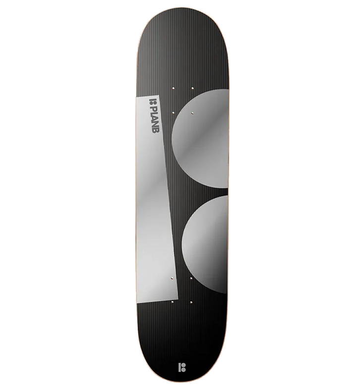 Plan B Big B 8.25" x 31.77" Skateboard Deck featuring bold Plan B logo graphic with popsicle shape and 7-ply maple construction.
