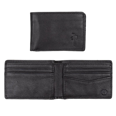 RDS Leather Bifold Wallet, Black