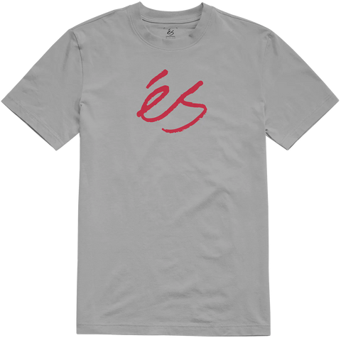 eS Script Tee, Silver