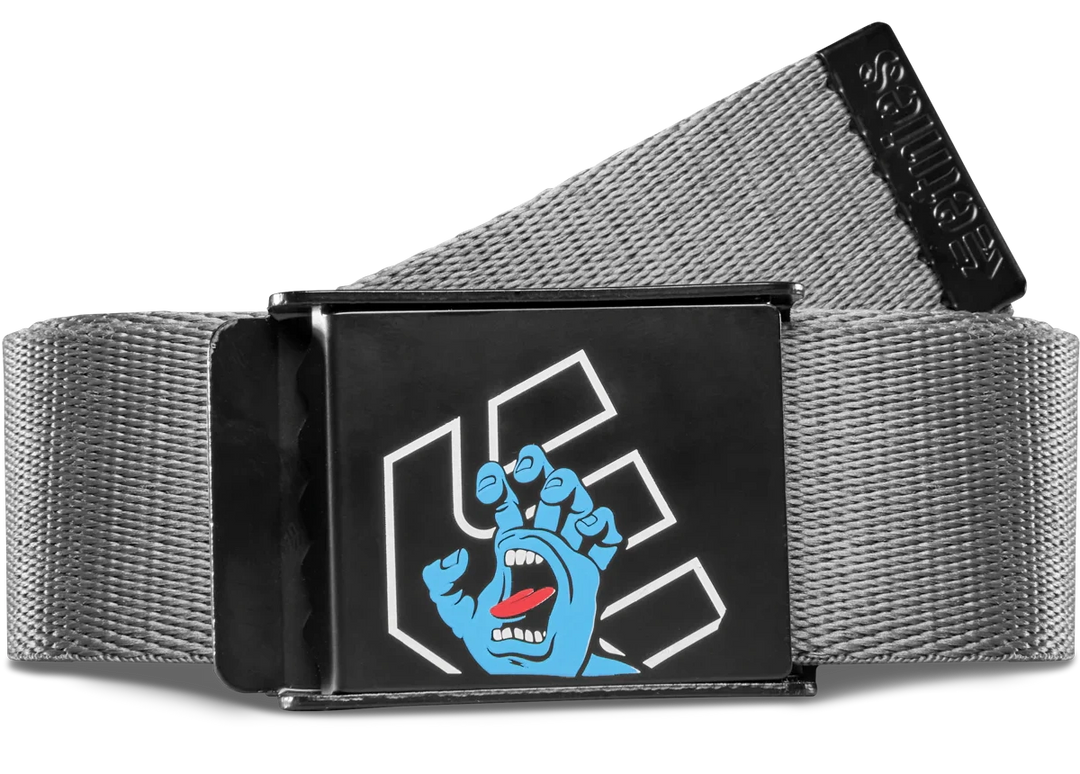 etnies x Santa Cruz Screaming Hand Belt, Charcoal