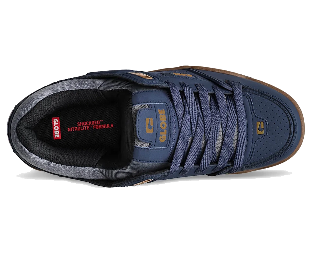Globe Fusion Shoe, Navy Grey