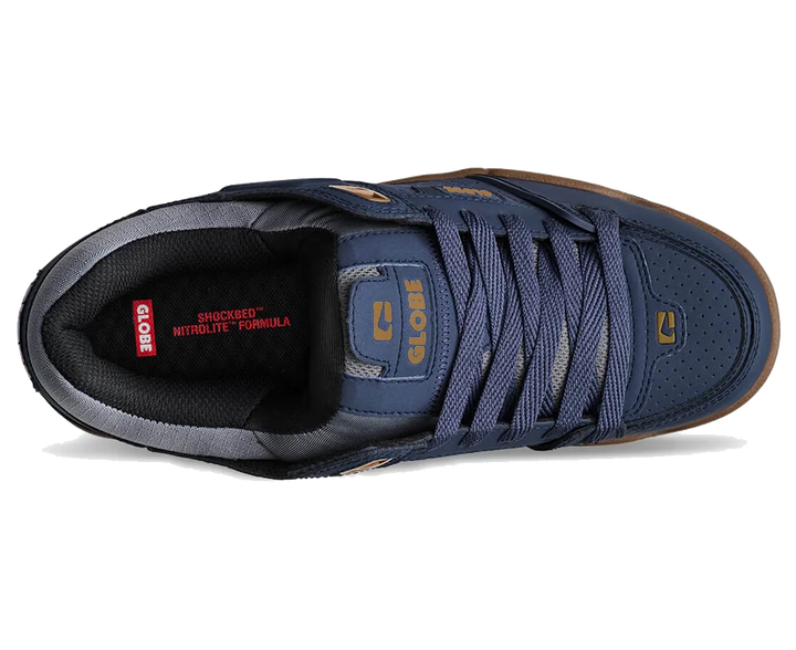 Globe Fusion Shoe, Navy Grey