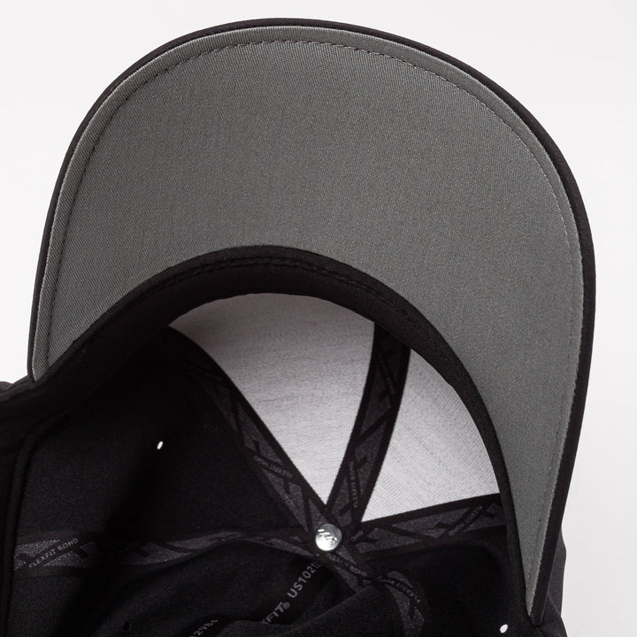 RDS Delta Flexfit OG Puffy Hat, Black Red Grey