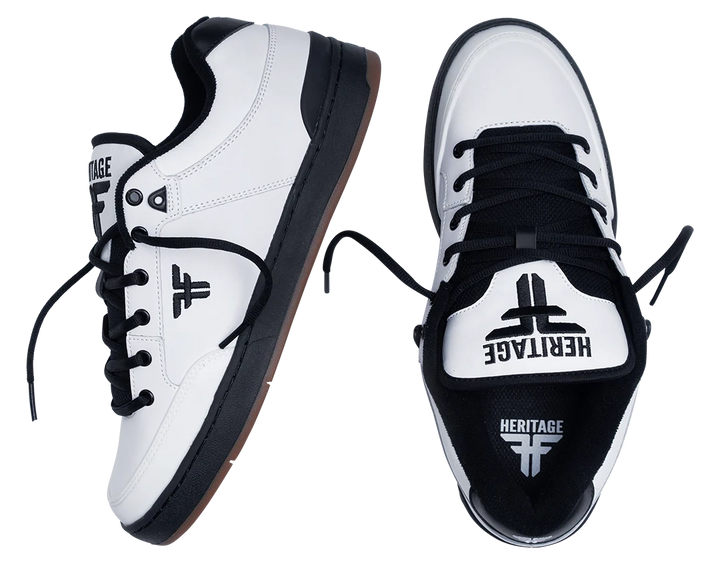 Fallen Heritage Shoes, White Black Gum