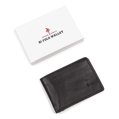RDS Leather Bifold Wallet, Black