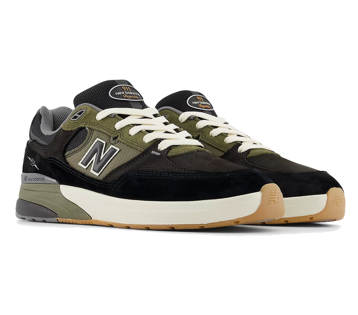New Balance Numeric Andrew Reynolds 933 Shoe, Black Dark Olive