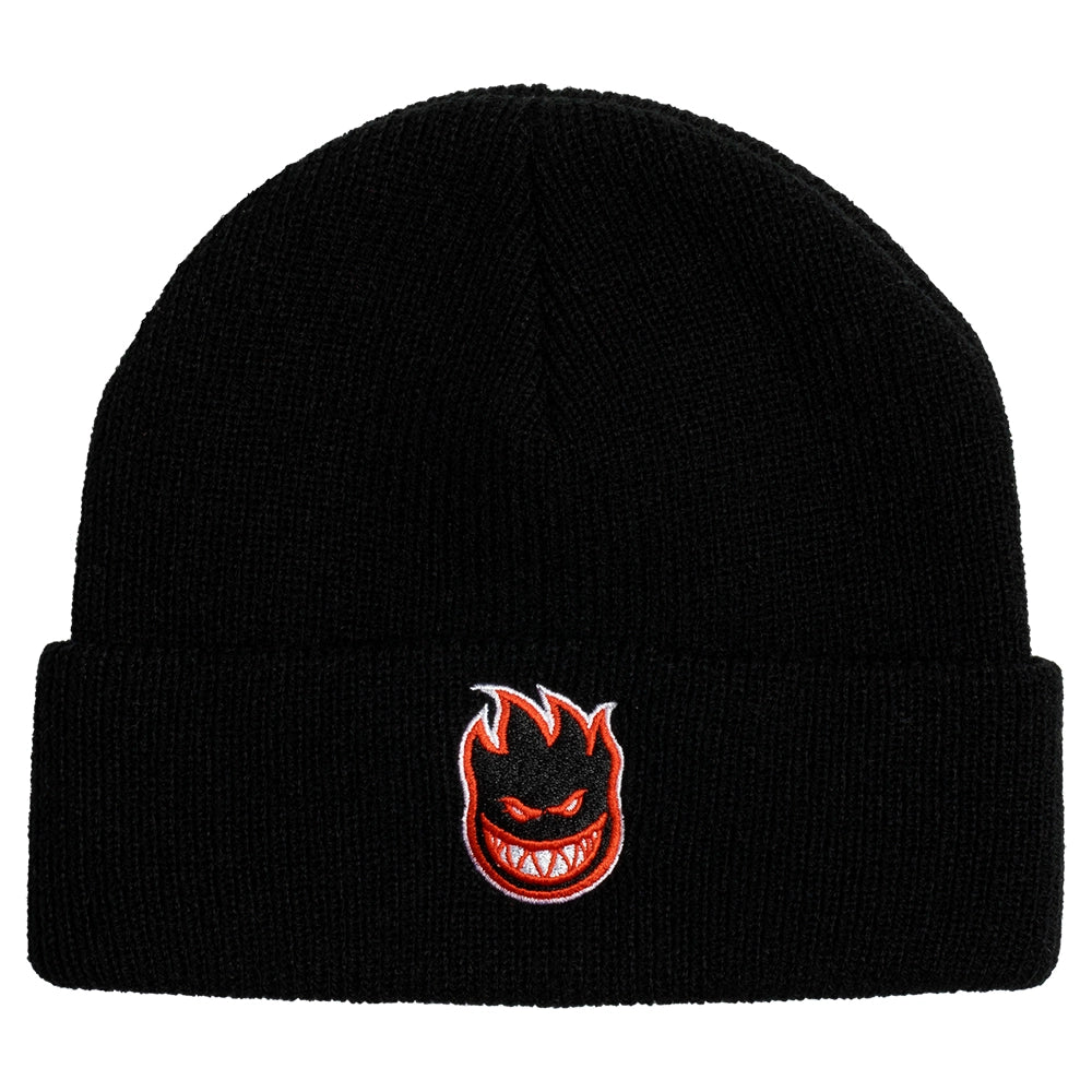 Spitfire Bighead Fill Cuff Beanie, Black Red