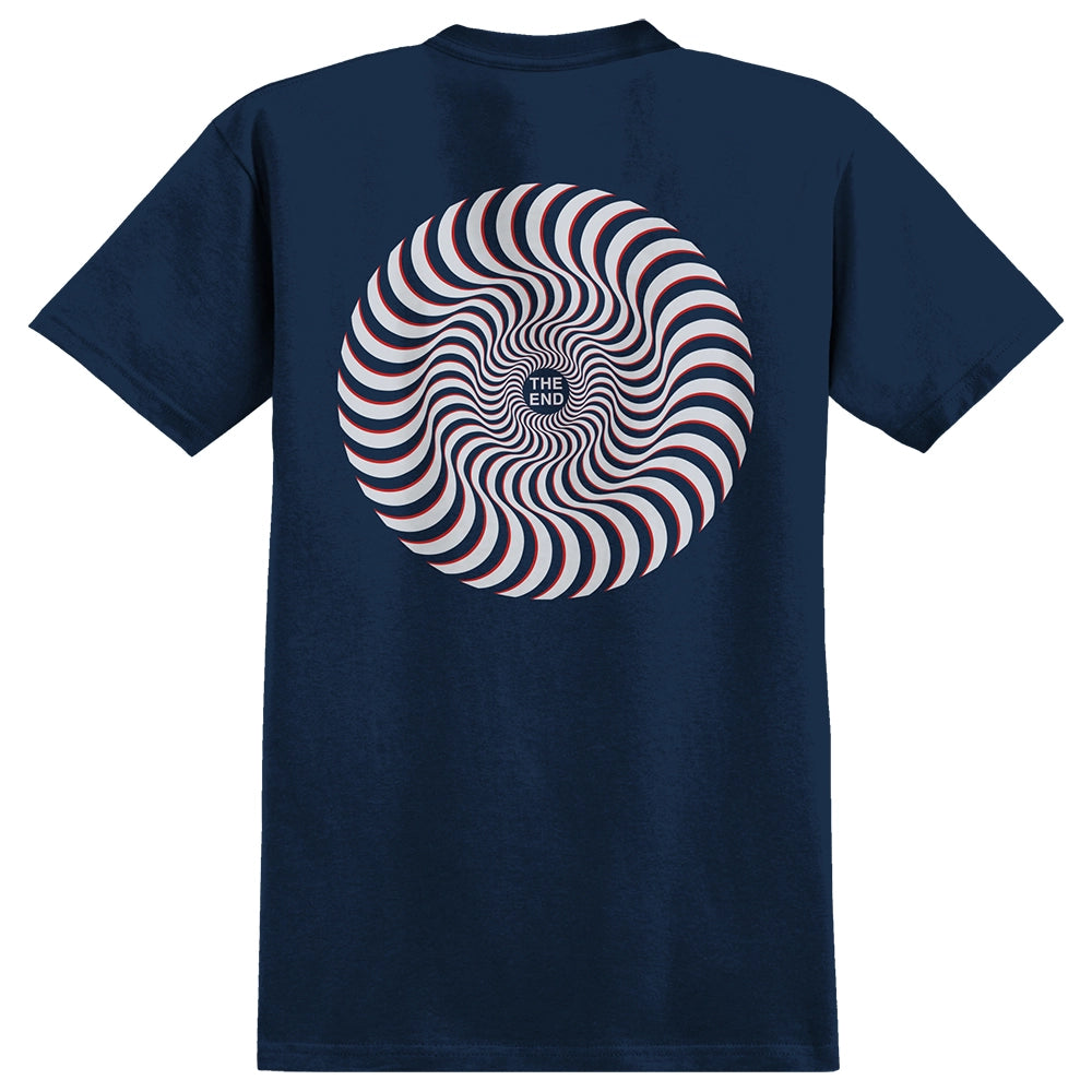 Spitfire Classic Swirl Tee, Navy