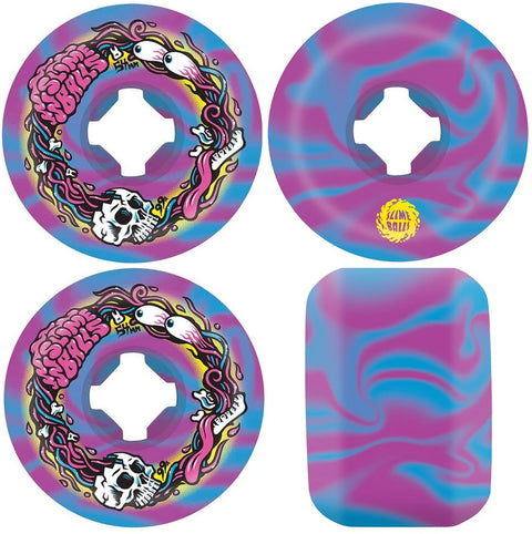 Slime Balls Brains Speed Balls 99A 54mm Wheels, Blue Purple Swirl