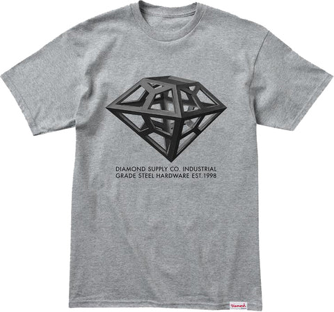 Diamond Supply Co Industry Standard 1998 Tee, Heather Grey