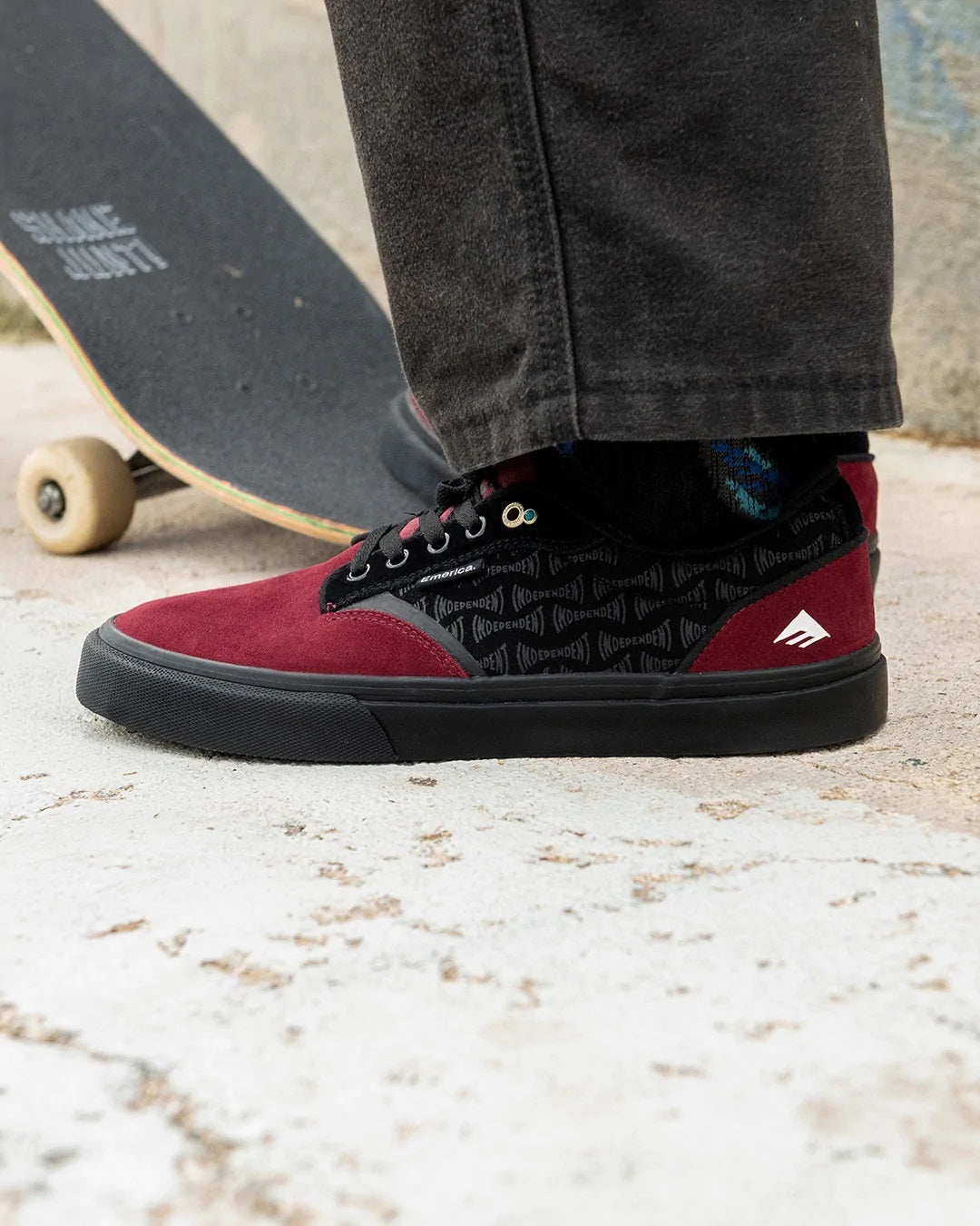 Emerica x Independent Dickson Shoe, Red Black