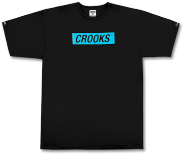 Crooks & Castles Slant Tee, Black