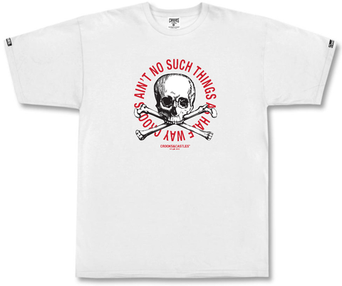 Crooks & Castles No Such Skull Tee, White