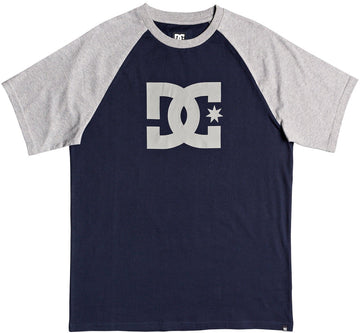 DC Shoes Star Raglan Tee, Blue Grey