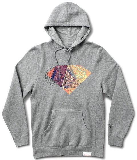 Diamond Supply Co Trotter Hoodie, Heather Grey