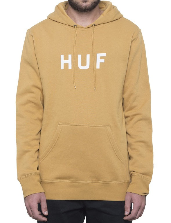 HUF Essentials OG Pullover Hoodie, Honey Mustard