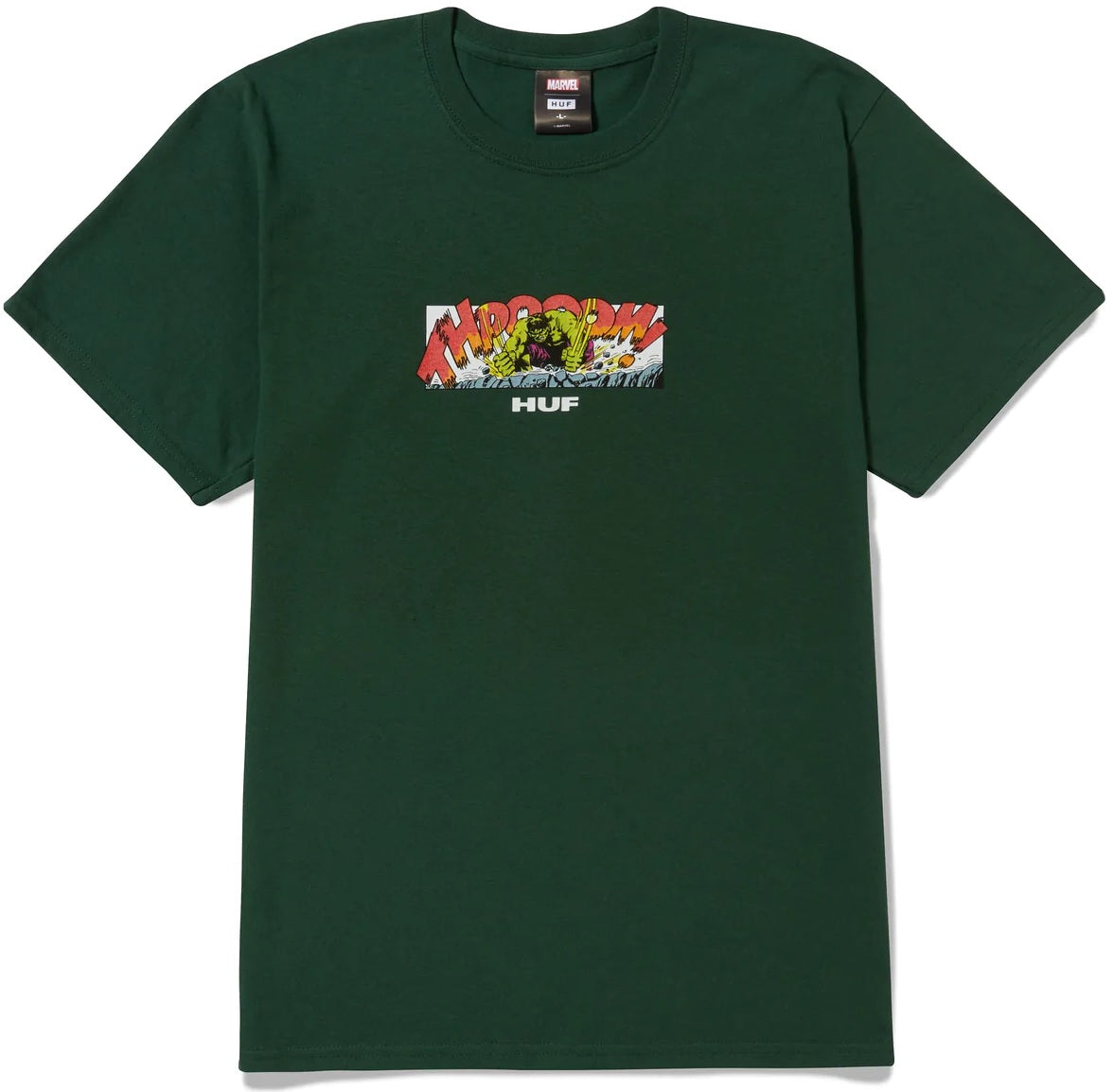 HUF x Marvel Rage Tee, Forest Green