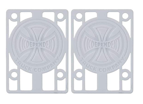 Independent 1/8" Risers, White