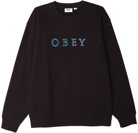 OBEY Curtis Crew, Black