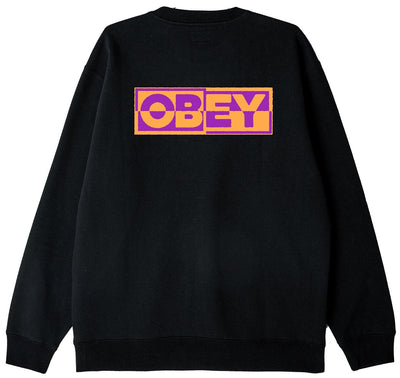OBEY Inside Out III Crew, Black