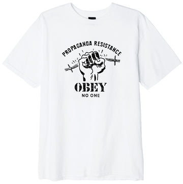 Obey Resist Fist Tee, White
