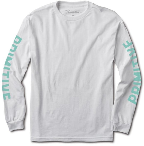 Primitive Block LS Tee, White