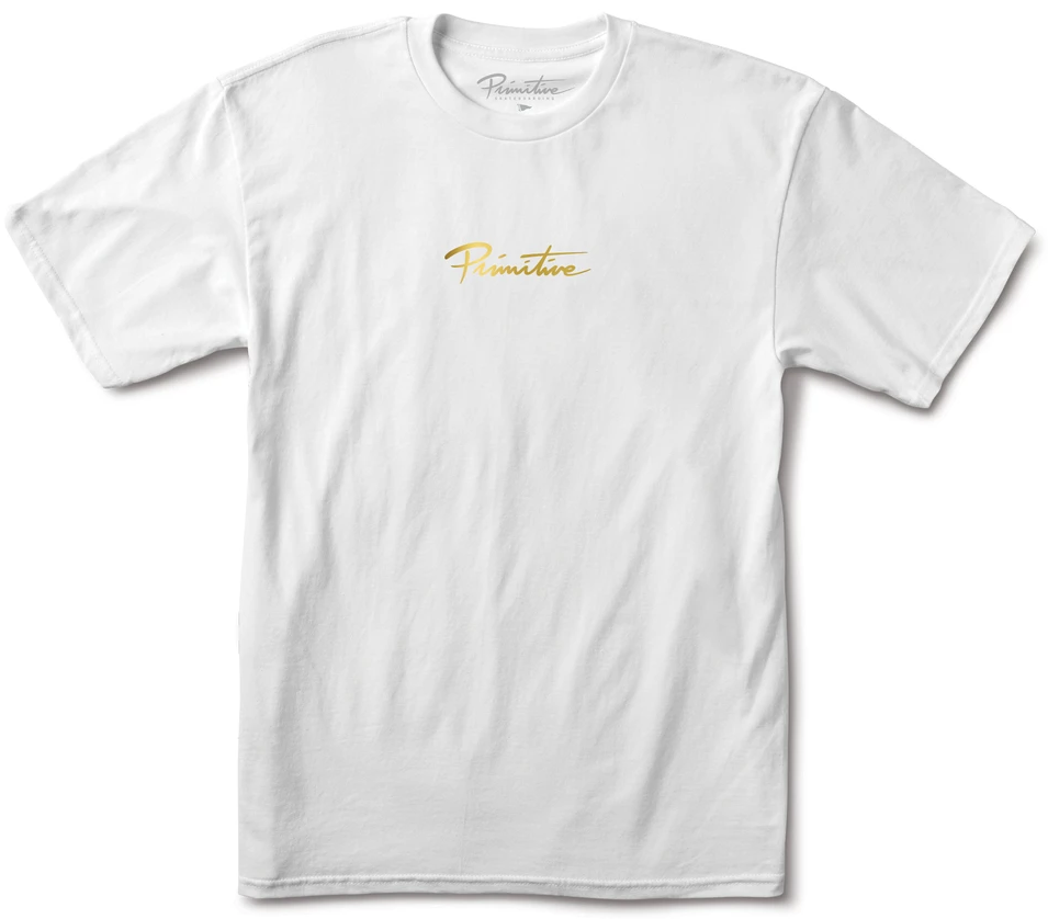 Primitive Nuevo Gold Foil Tee, White