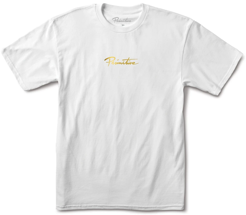Primitive Nuevo Gold Foil Tee, White