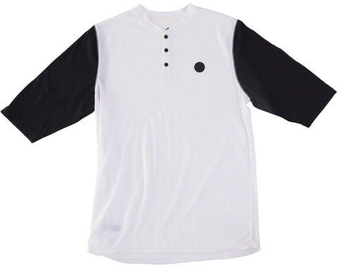 RDS Hater 3/4 Sleeve Henley, White Black