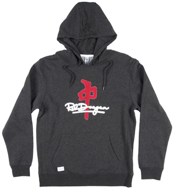 RDS Signature Chenille Hoodie, Charcoal Red