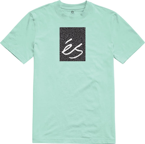 eS Elephant Script Tee, Mint
