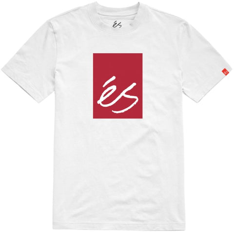eS Main Block Tee, White