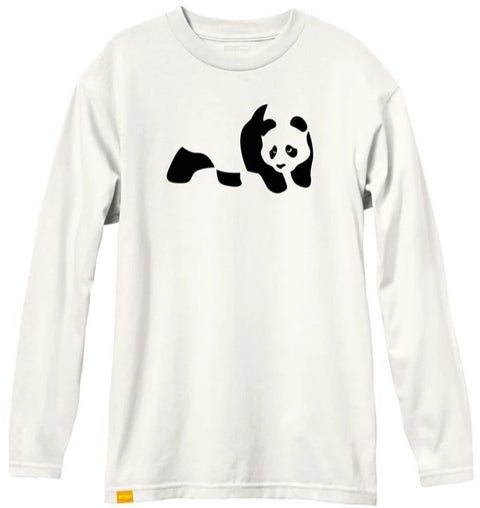enjoi Pandemic Custom Dye LS Tee, Bone White