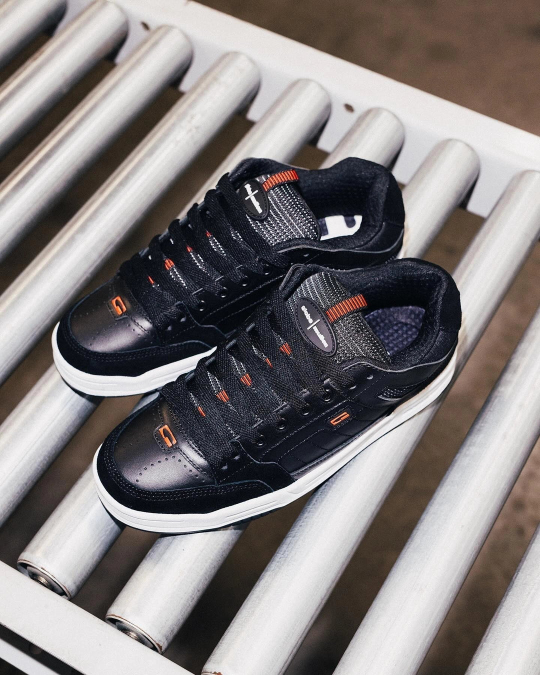 Globe Tilt Prime skate shoes in black, featuring a durable cupsole