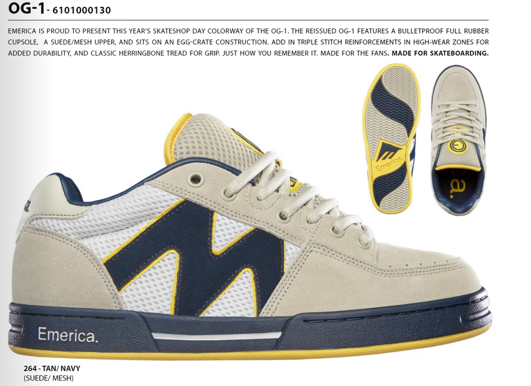 Emerica OG-1 Skate Shop Day 2024 Exclusive