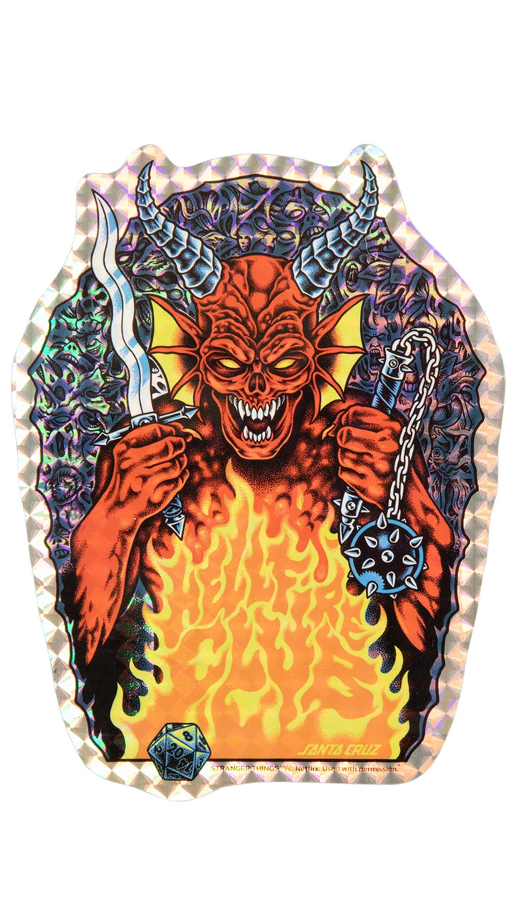 Santa Cruz x Stranger Knox Hellfire Pit Deck 10.07