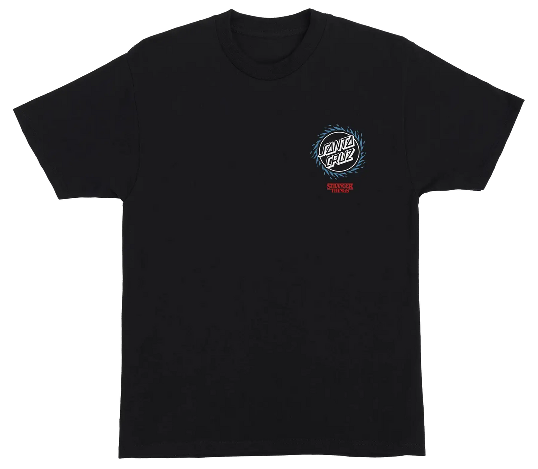 Santa Cruz x Stranger Hellfire Pit Tee, Black