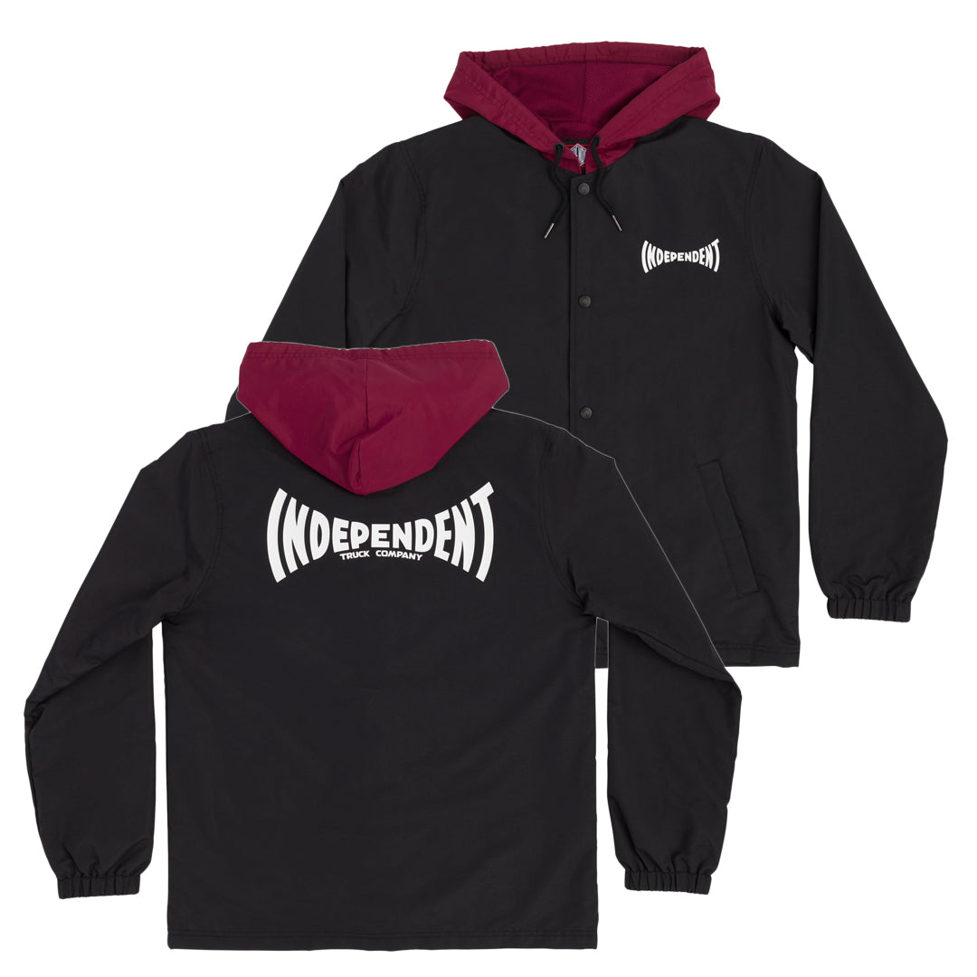 Independent Span Windbreaker, Black Burgundy