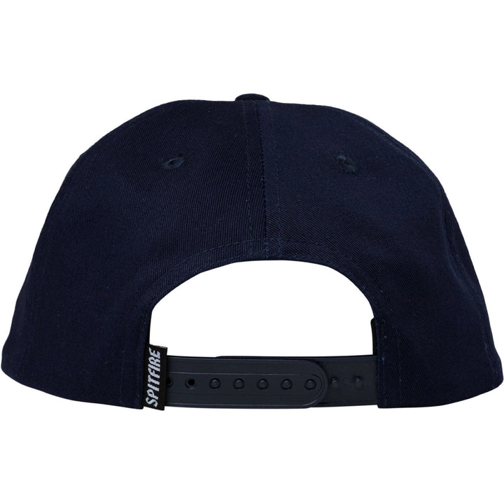 Spitfire Bighead Snapback Hat, Navy White
