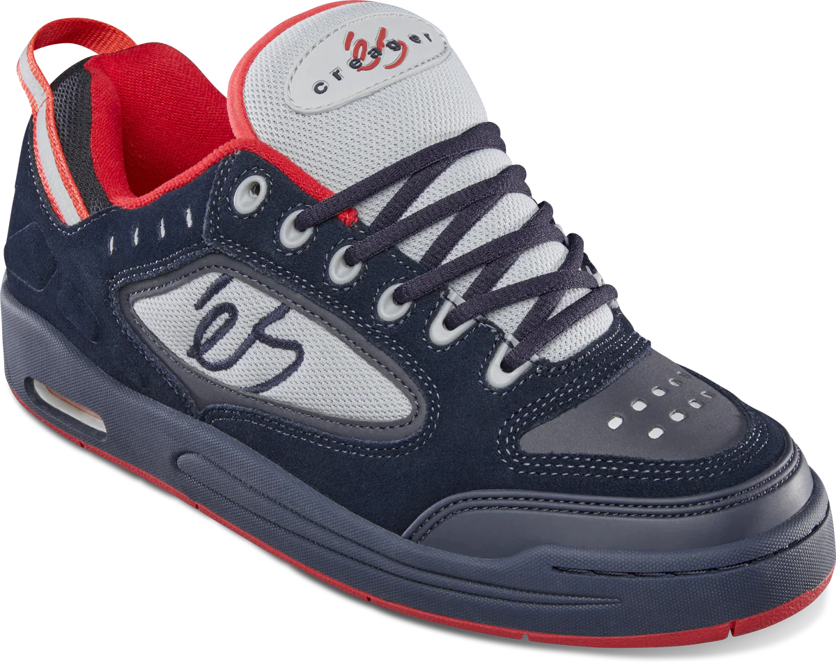 eS Creager Shoe, Navy Grey Red