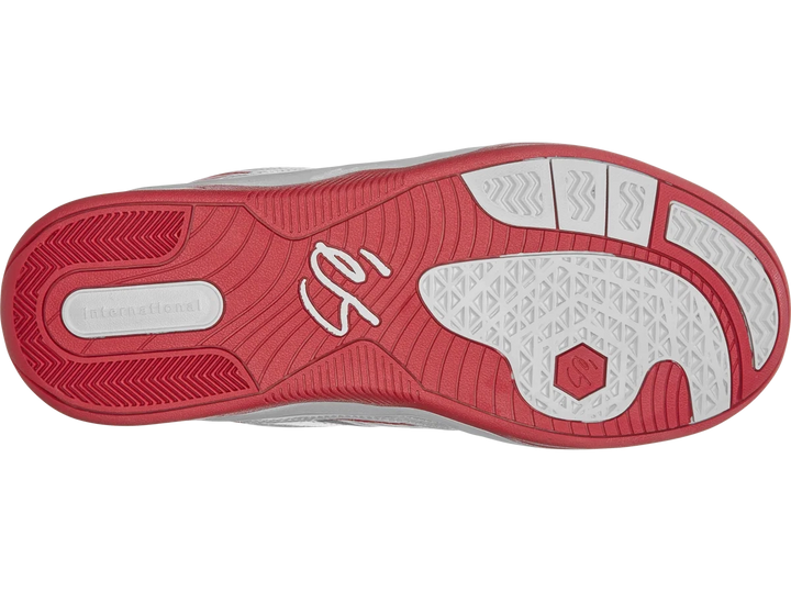 eS TJ Rogers Shoes, White Red