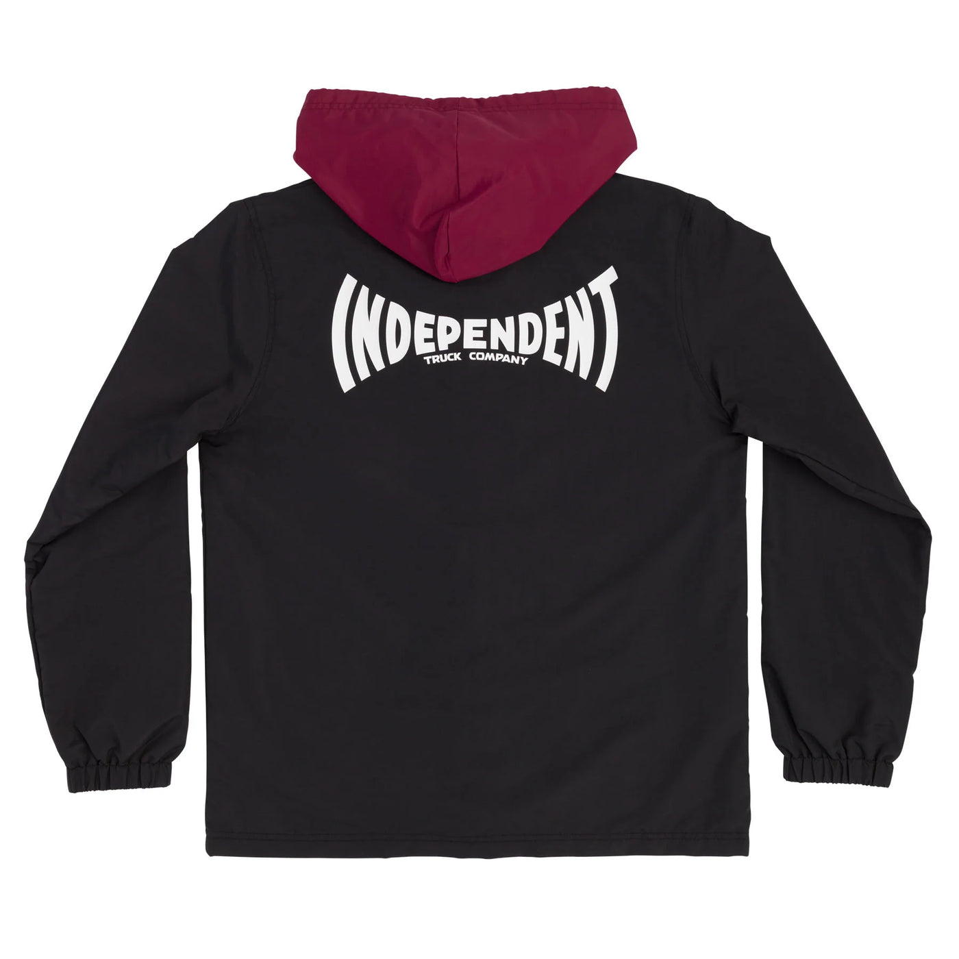 Independent Span Windbreaker, Black Burgundy