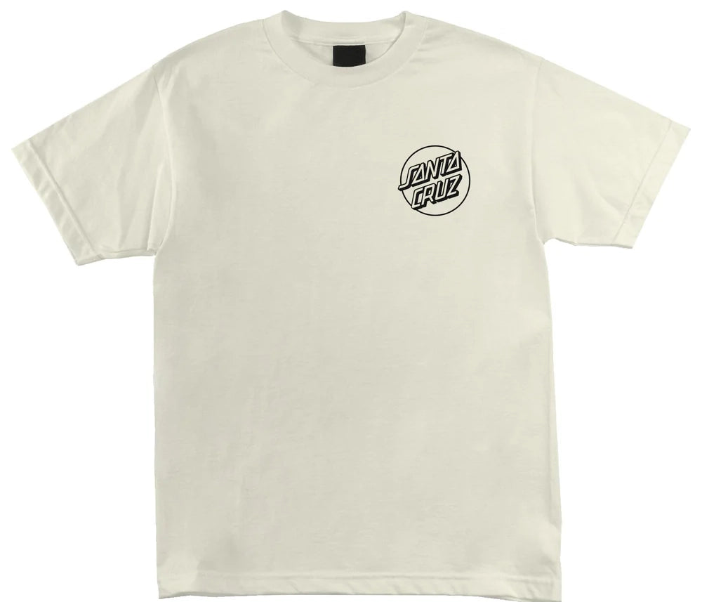 Santa Cruz Opus Dot Tee, Cream Black
